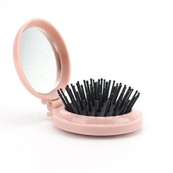 塑料單面化妝鏡-附梳子_0